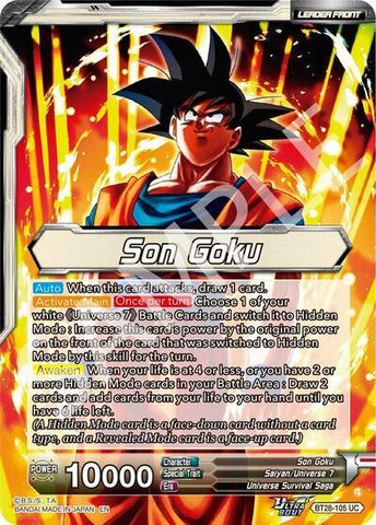 Son Goku // SSG Son Goku, Crimson Power (SLR) (BT28-105) [Prismatic Clash]