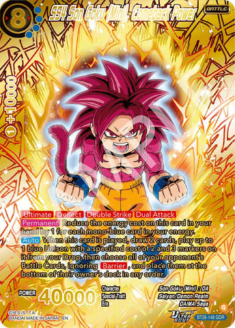 SS4 Son Goku (Mini), Comeback Power (GDR) (BT28-148) [Prismatic Clash]