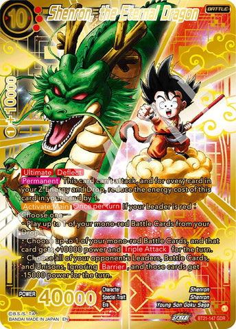 Shenron, the Eternal Dragon (GDR) (BT21-147) [Prismatic Clash]