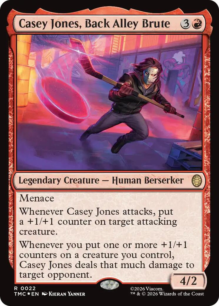 Casey Jones, Back Alley Brute (Surge Foil) [Teenage Mutant Ninja Turtles Commander]