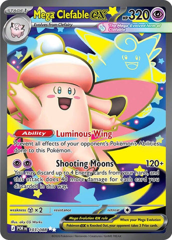 Mega Clefable ex (103/088) [Mega Evolution: Perfect Order]