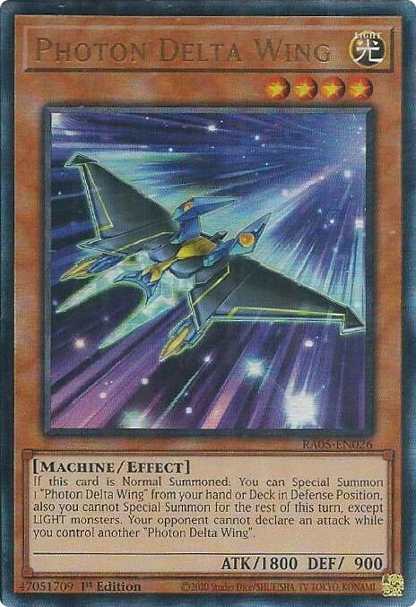 Photon Delta Wing (Ultimate Rare) [RA05-EN026] Ultimate Rare