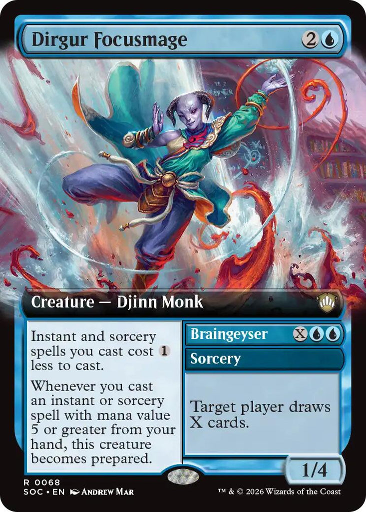 Dirgur Focusmage (Extended Art) [Secrets of Strixhaven Commander]