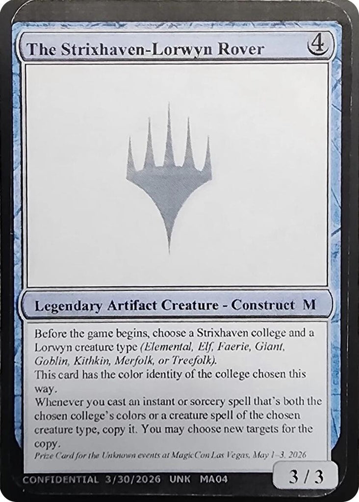 The Strixhaven-Lorwyn Rover [Unknown Event]