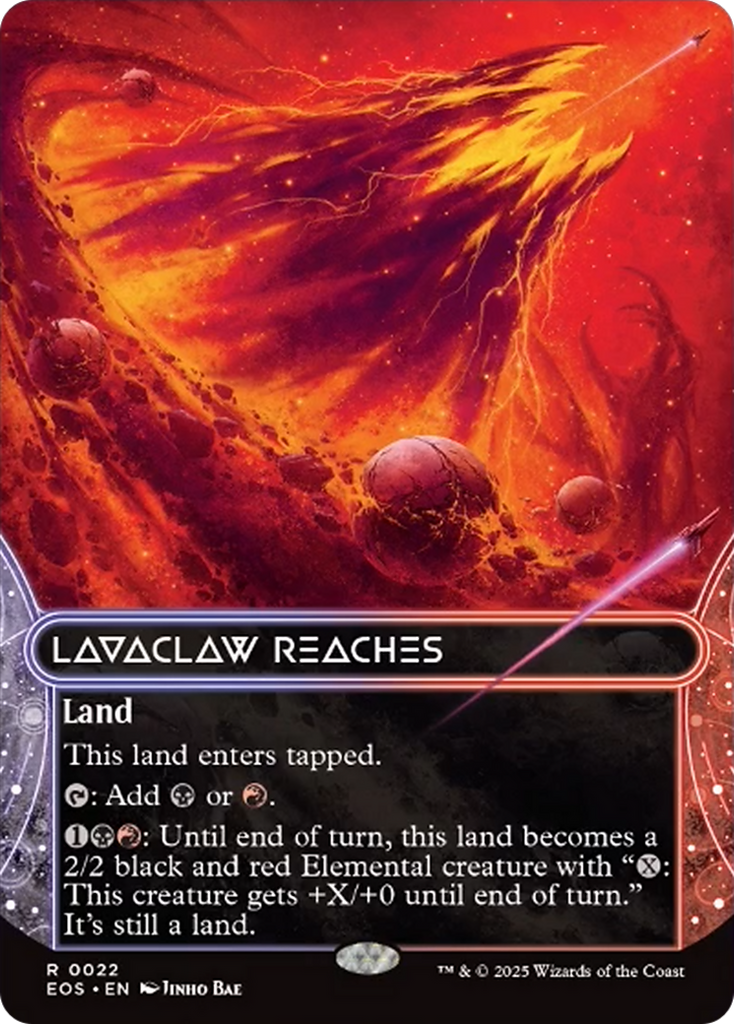 Lavaclaw Reaches (0022) (Borderless) [Edge of Eternities: Stellar Sights]