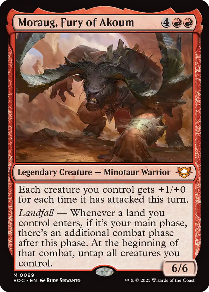 Moraug, Fury of Akoum [Edge of Eternities Commander]