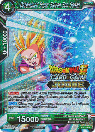 Determined Super Saiyan Son Gohan (P-016) [Judge Promotion Cards]