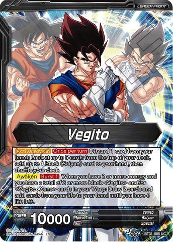 Vegito // SSB Vegito, Ultimate Power (SLR) (BT31-085) [Impact Beyond Dimensions]