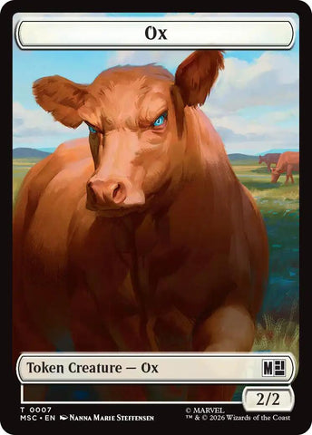 Ox // Vibranium Double-Sided Token [Marvel Super Heroes Commander Tokens]