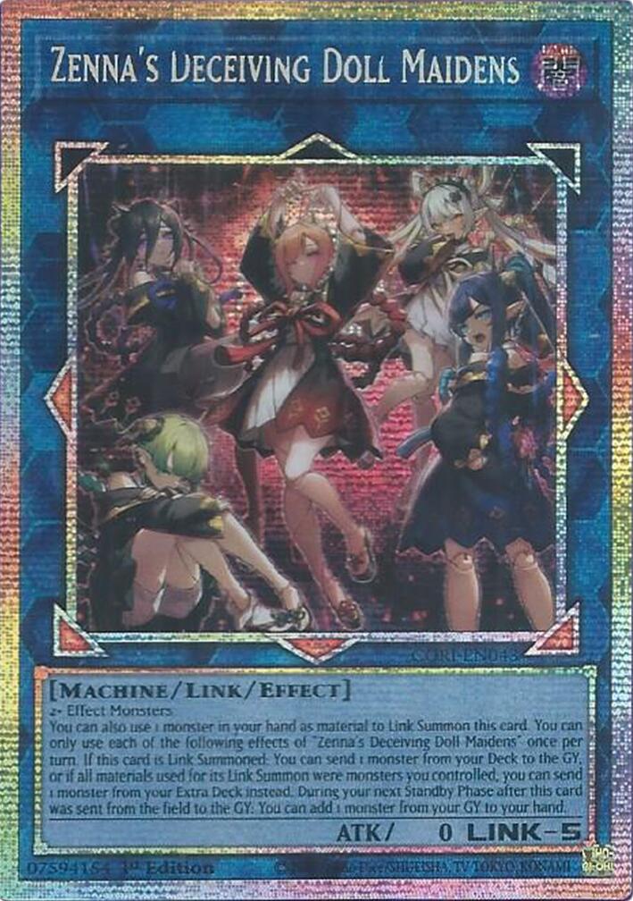 Zenna's Deceiving Doll Maidens (Starlight Rare) [CORI-EN043] Starlight Rare