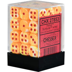 Chessex Dice Block 12mm D6 x36 - Festive