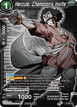 Hercule, Champion's Invite (P-332) [Tournament Promotion Cards]