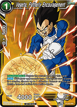 Vegeta, Fatherly Encouragement (Unison Warrior Series Boost Tournament Pack Vol. 7) (P-372) [Tournament Promotion Cards]