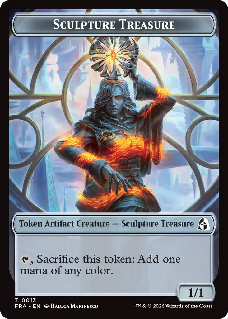 Sculpture Treasure // Beast Double-Sided Token [Reality Fracture Tokens]
