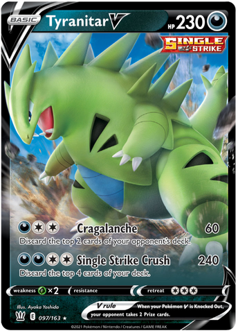 Tyranitar V (097/163) [Sword & Shield: Battle Styles]