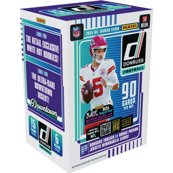 Panini Donruss 2025 NFL Football Trading Card Blaster Box (Approx October 2025)