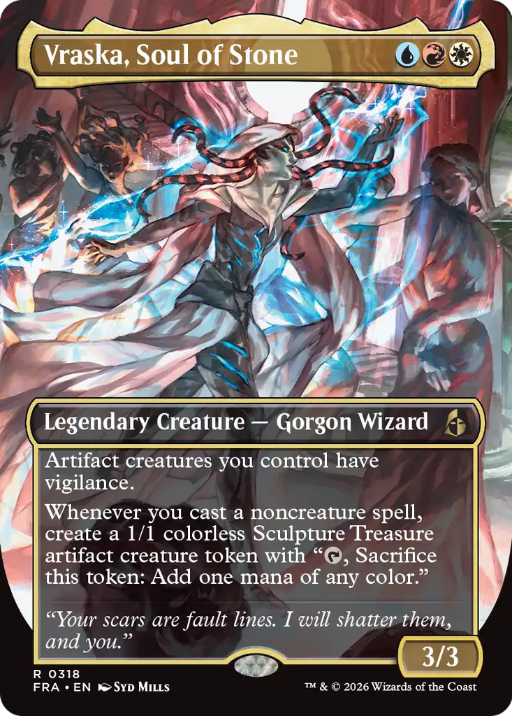 Vraska, Soul of Stone (Borderless) [Reality Fracture]