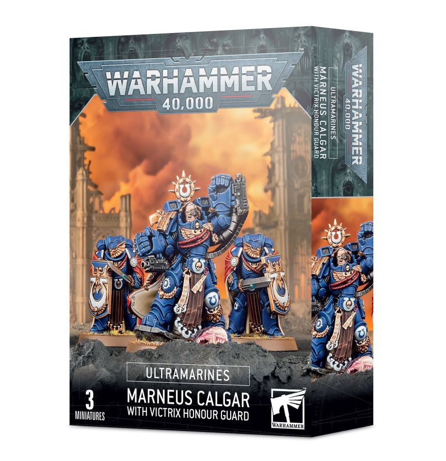 55-21 Warhammer 40K - Ultra Marines: Marneus Calgar with Victrix Honour Guard