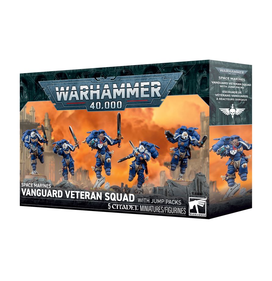 48-106 Warhammer 40K - Space Marines: Vanguard Veteran Squad with jump packs