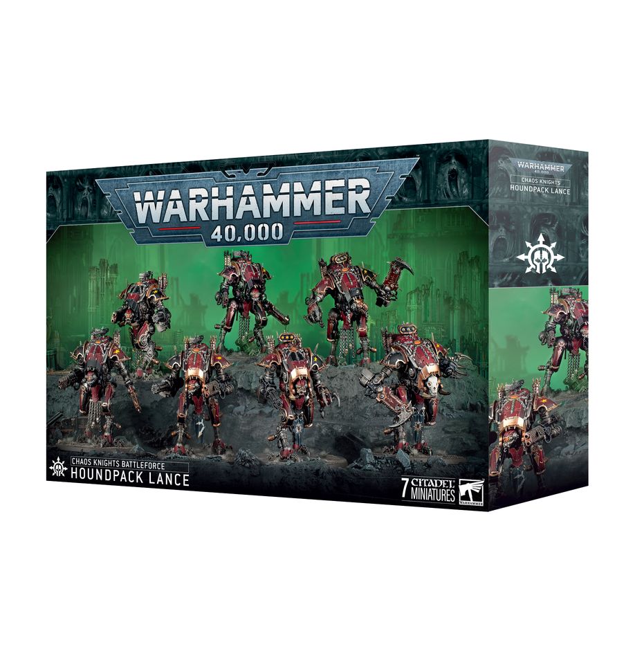 43-104 Warhammer 40K - Chaos Knights BattleForce - Houndpack Lance