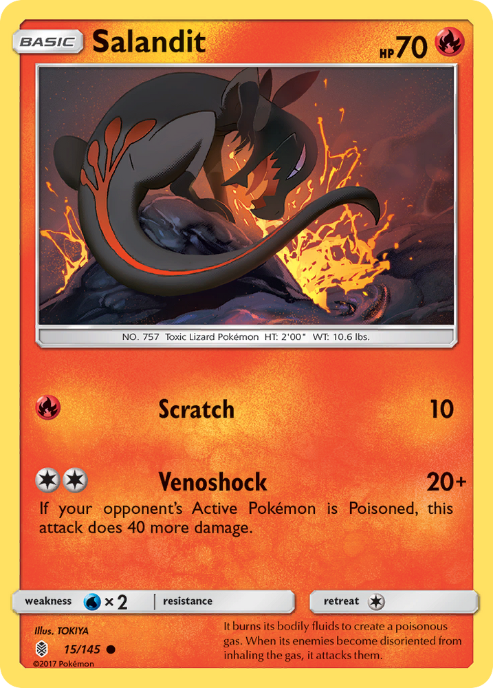 Salandit (15/145) [Sun & Moon: Guardians Rising]