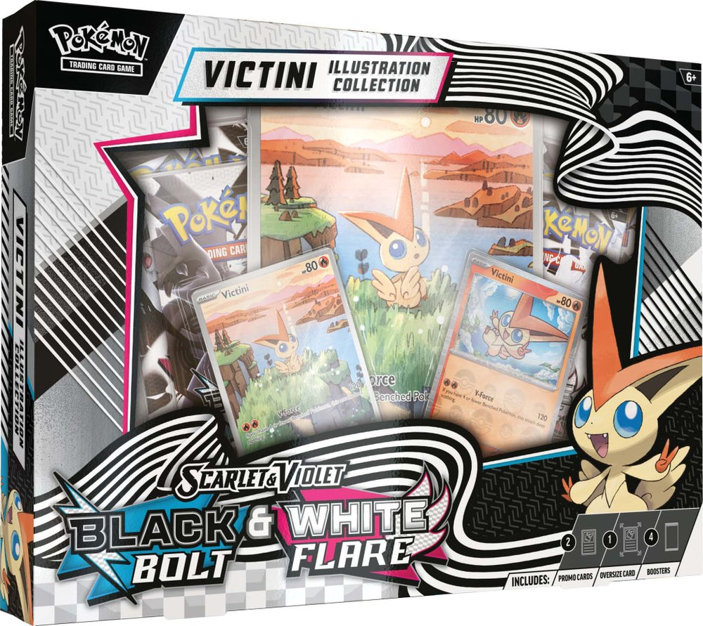 *Limit 1* Pokémon TCG Scarlet & Violet White Flare/Black Bolt Unova Victini Illustration Collection (Approx 01/08/2025)