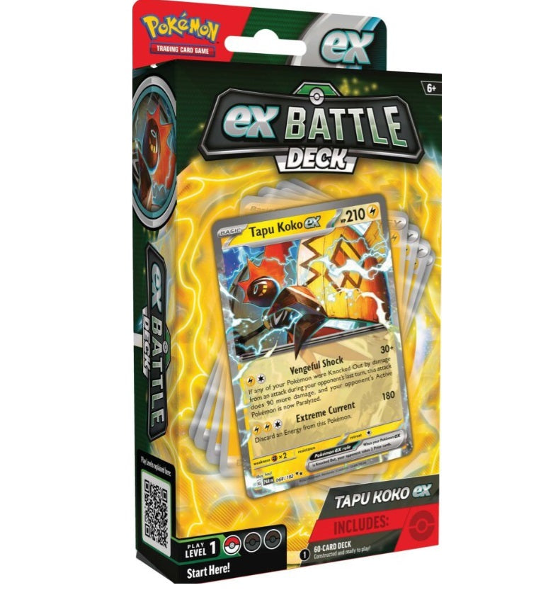 Pokemon TCG Tapu Koko ex/Iron Leaves ex Battle Deck