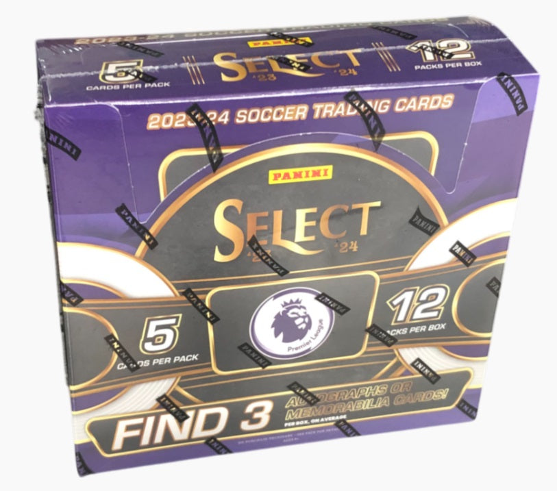 Panini Select 2023/24 EPL English Premier League Soccer Hobby Booster Box (Approx 15/11/24)