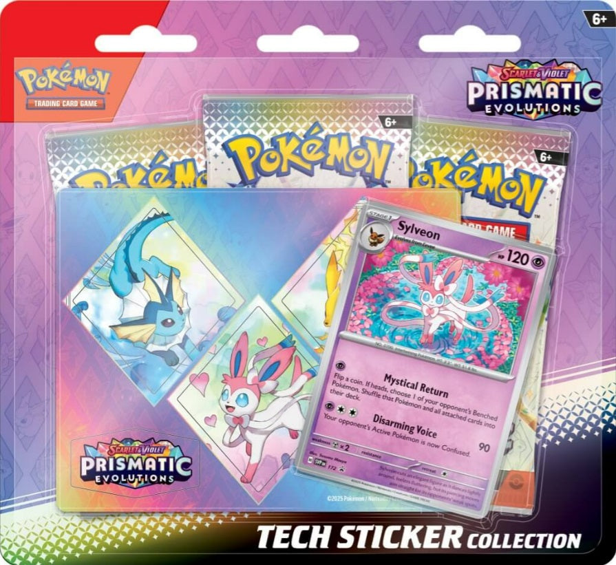 Pokemon TCG Scarlet & Violet 8.5 Prismatic Evolutions Tech Sticker Collection (Approx 17/01/2025)