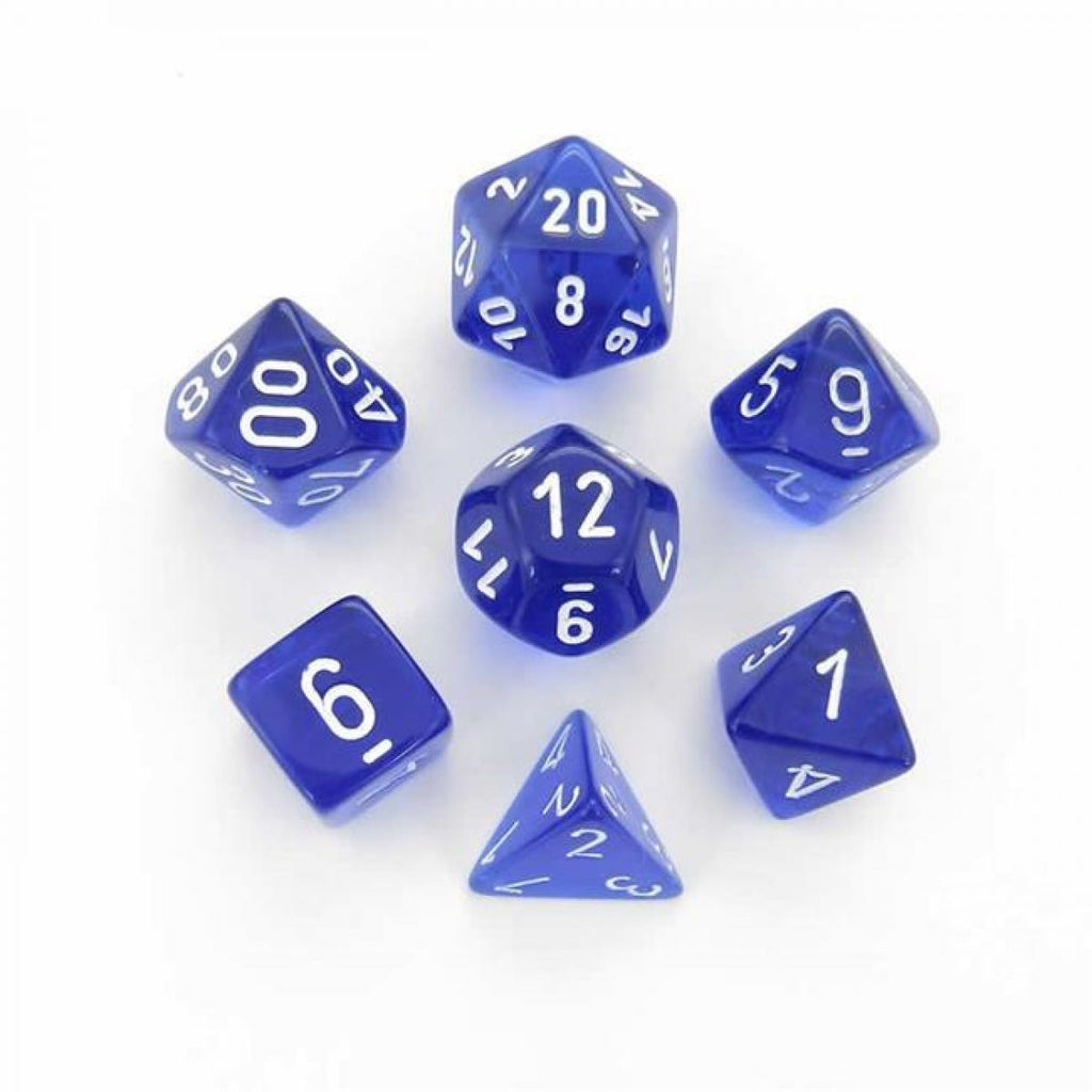 Chessex Dice RPG Seven Die Set - Translucent