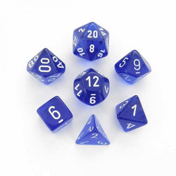 Chessex Dice RPG Seven Die Set - Translucent