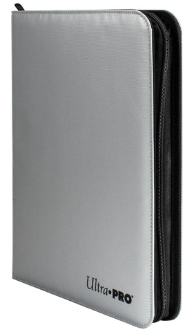 ULTRA PRO BINDER - 9 pocket Zippered PRO Binder- Silver - Fire Resistant