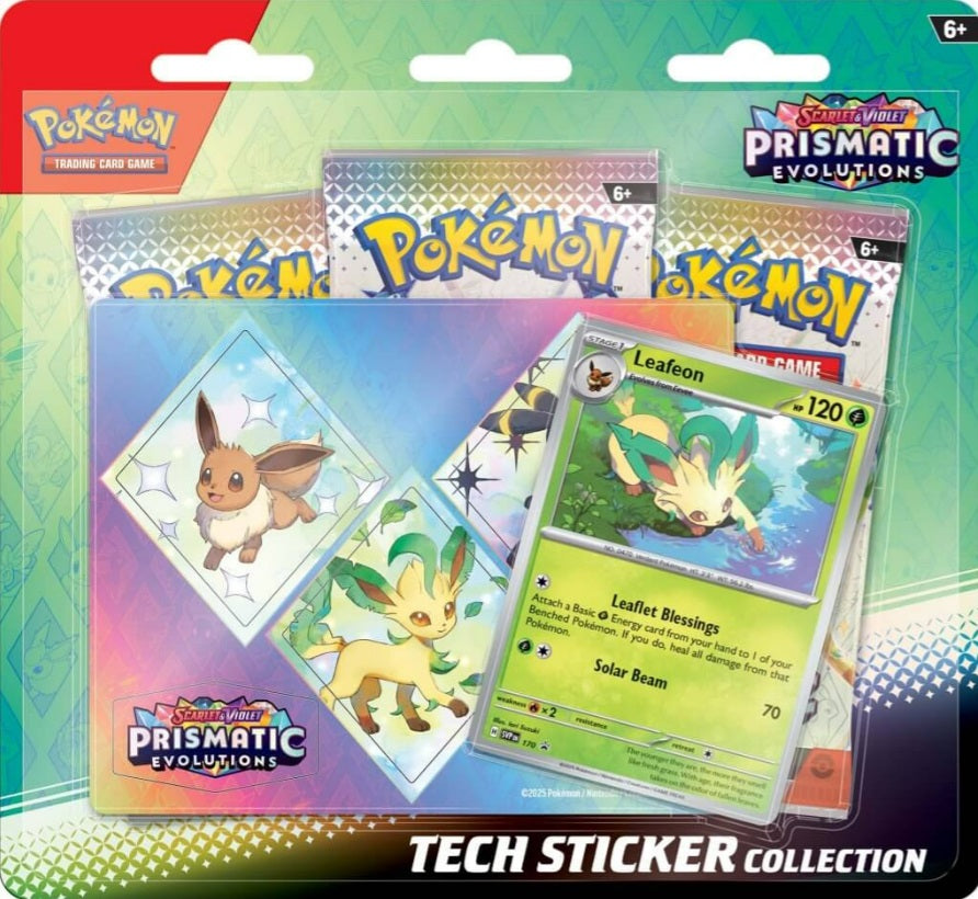 Pokemon TCG Scarlet & Violet 8.5 Prismatic Evolutions Tech Sticker Collection (Approx 17/01/2025)