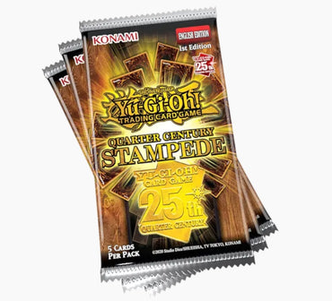 Yu-Gi-Oh! Quarter Century Stampede 3 Booster Tuckbox (Approx 10/04/2025)