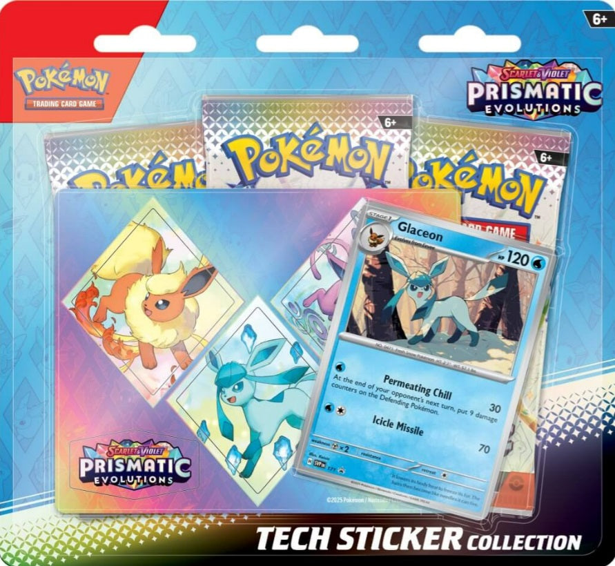 Pokemon TCG Scarlet & Violet 8.5 Prismatic Evolutions Tech Sticker Collection (Approx 17/01/2025)