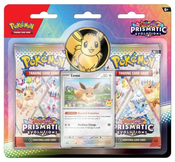 Pokemon TCG Scarlet & Violet 8.5 Prismatic Evolutions Two Pack Blister (Approx 21/02/2025)