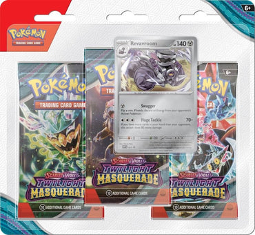 POKÉMON TCG Scarlet & Violet 6 Twilight Masquerade Three Booster Blister (Approx  24th May 2024)
