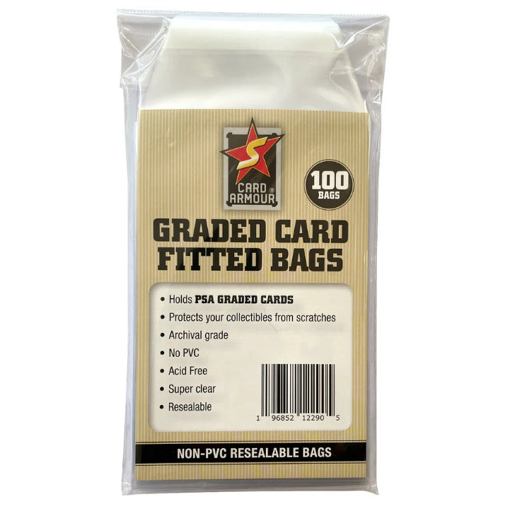 Card Armour PSA Graded Card Fitted Bags (100 pack)