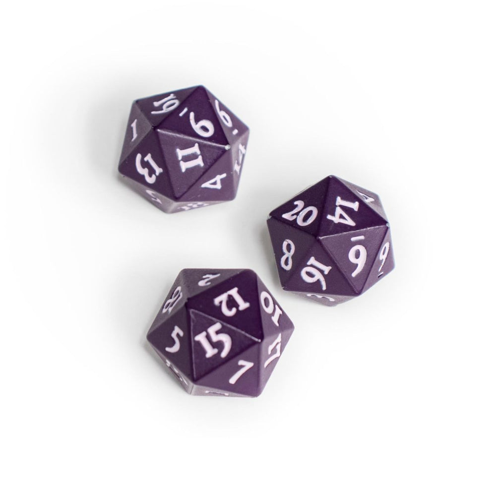 Ultra Pro: Vivid Heavy Metal D20 Dice - Midnight Plum