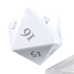 Ultra Pro: Heavy Metal D20 Dice Set: Vivid White