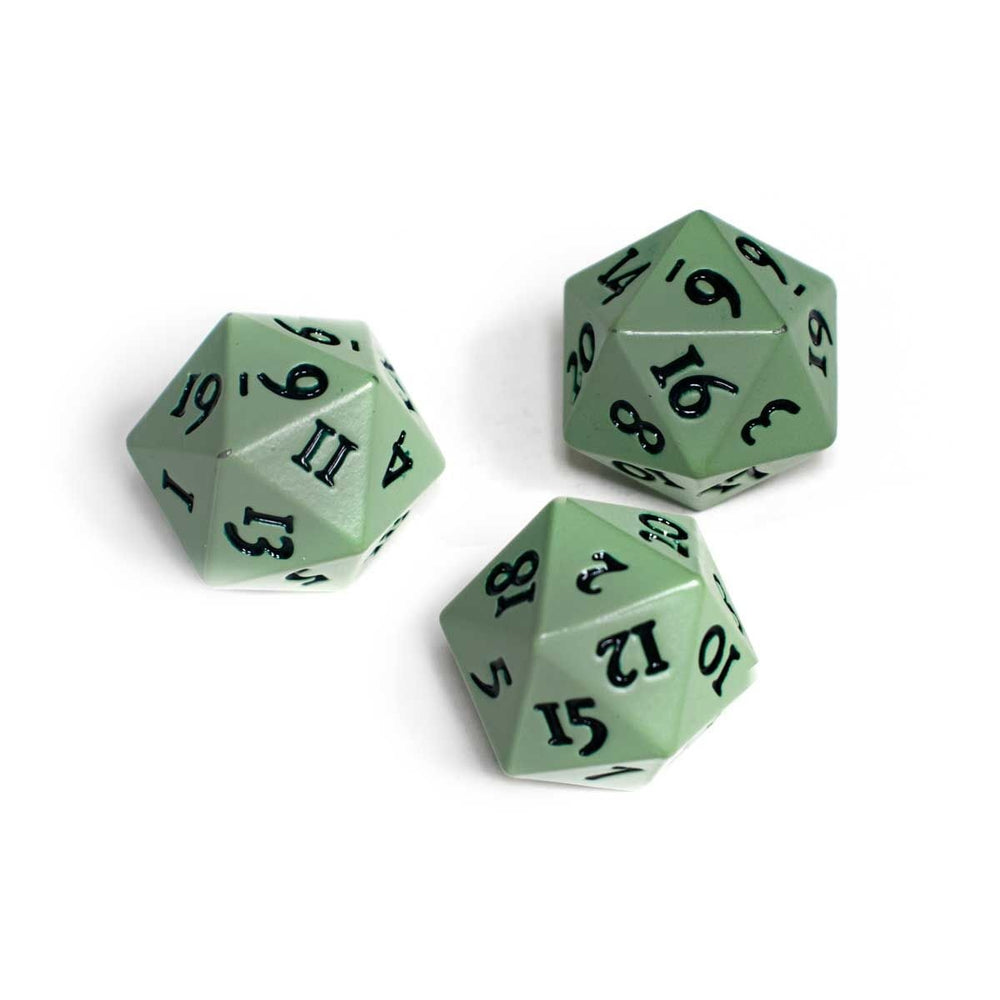 Ultra Pro: Vivid Heavy Metal D20 Dice - Cool Matcha