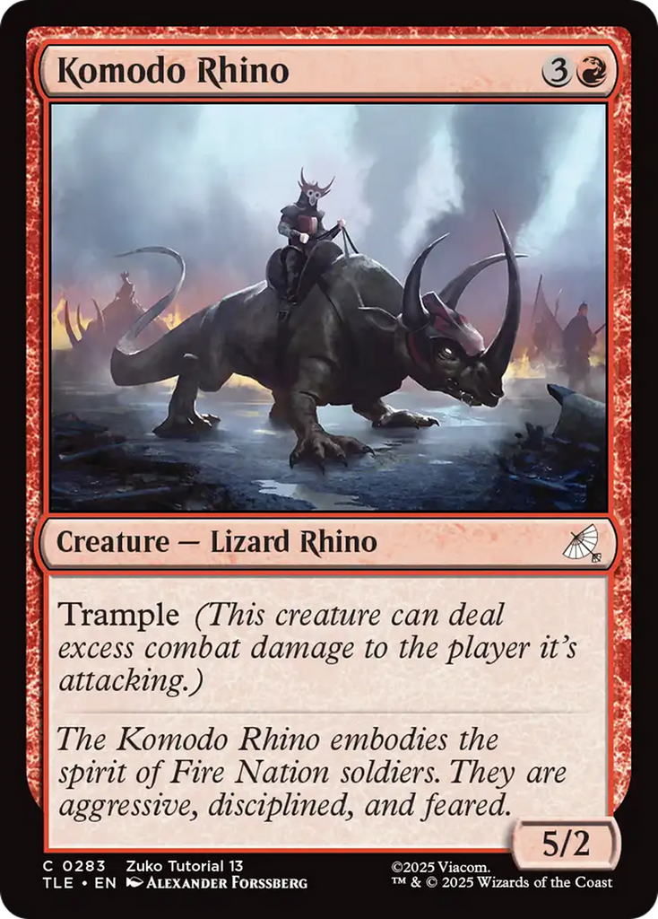 Komodo Rhino (0283) [Avatar: The Last Airbender: Eternal-Legal]