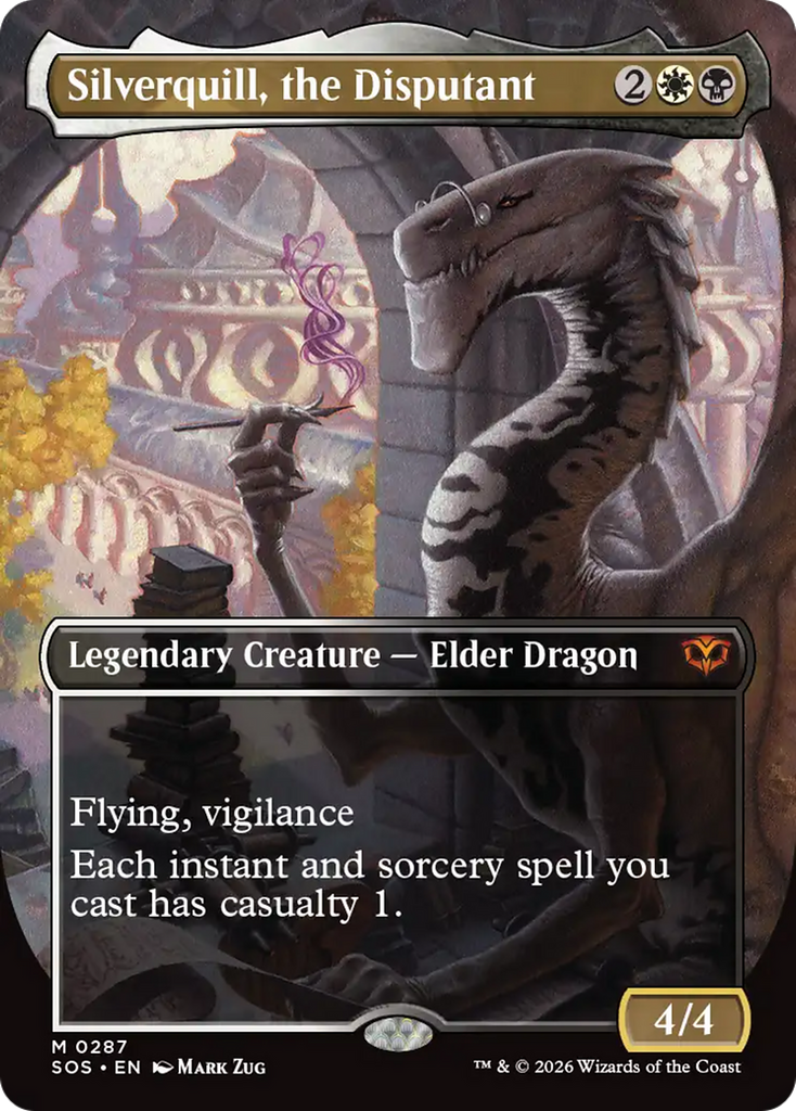 Silverquill, the Disputant (Borderless) [Secrets of Strixhaven]