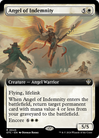 Angel of Indemnity (Extended Art) [Outlaws of Thunder Junction Commander]