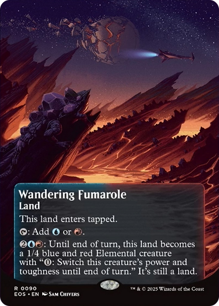 Wandering Fumarole (0090) (Borderless) [Edge of Eternities: Stellar Sights]