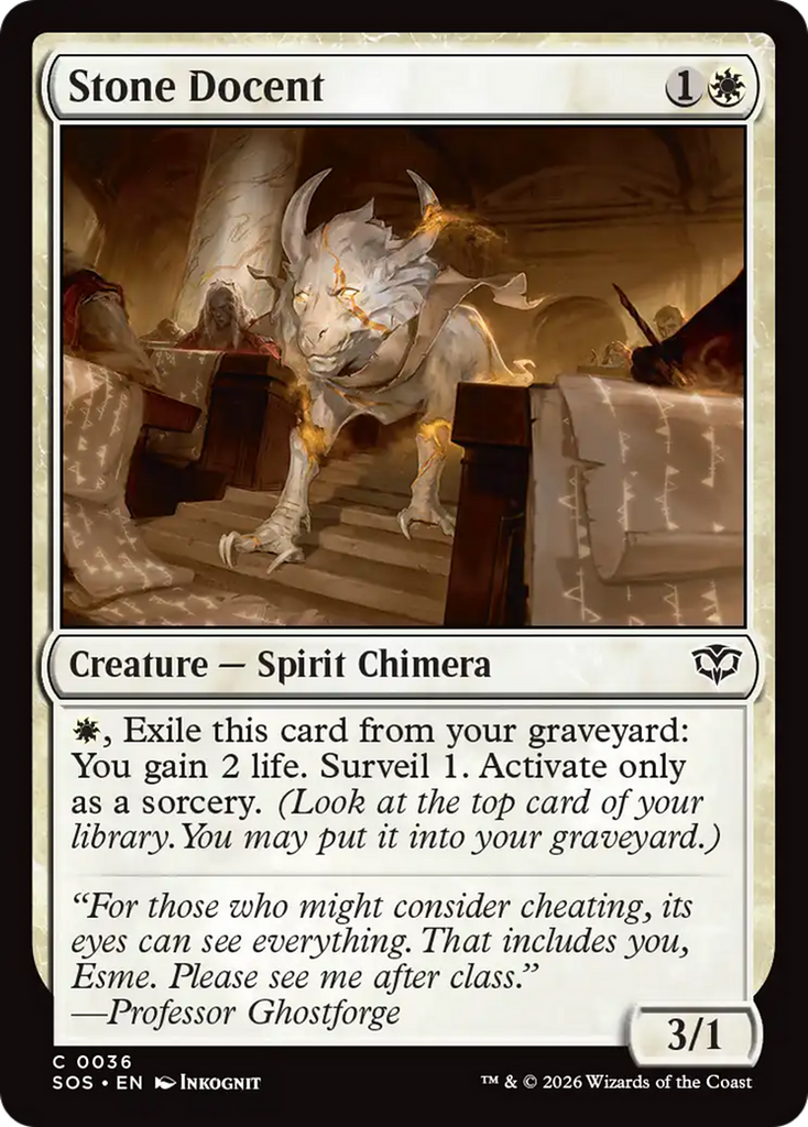 Stone Docent [Secrets of Strixhaven]