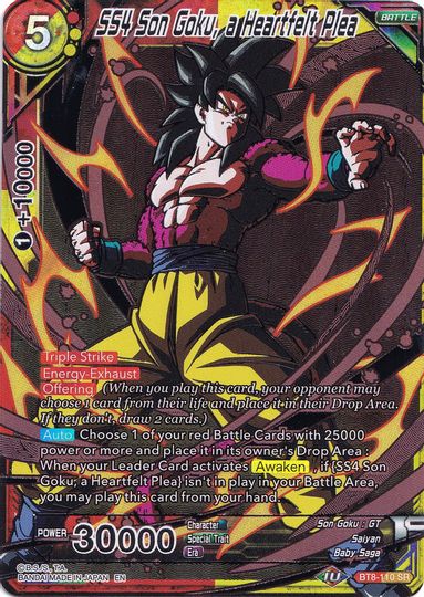 SS4 Son Goku, a Heartfelt Plea (Collector's Selection Vol. 1) (BT8-110) [Promotion Cards]