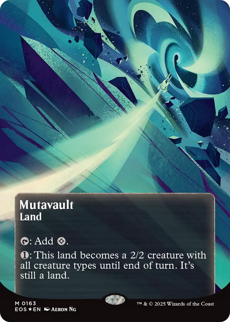 Mutavault (0163) (Borderless) (Galaxy Foil) [Edge of Eternities: Stellar Sights]