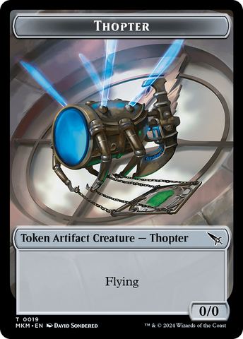Detective // Thopter (0019) Double-Sided Token [Murders at Karlov Manor Tokens]