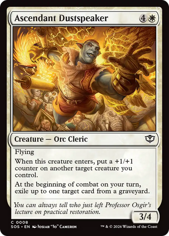 Ascendant Dustspeaker [Secrets of Strixhaven]